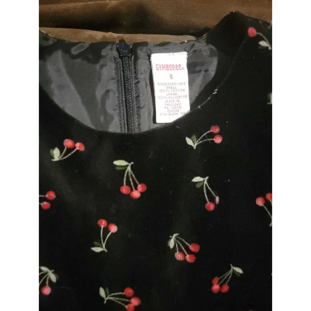 Gymboree‎ vintage cherries holiday dress size 8